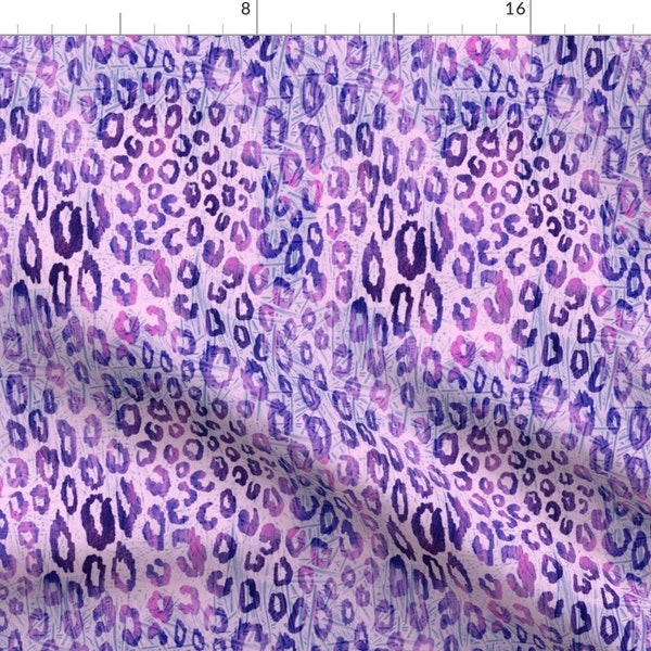 Animal Purple Cheetah Print Fabric - Animal Skin Lavender Cheetah By Schatzibrown - Animal Cotton Fabric By The Yard With Spoonflower