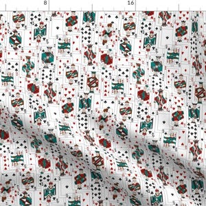 Playing Cards Fabric - The Whole Deck In Western By Mag-O - Playing Cards Party Decor Cotton Fabric By The Yard With Spoonflower