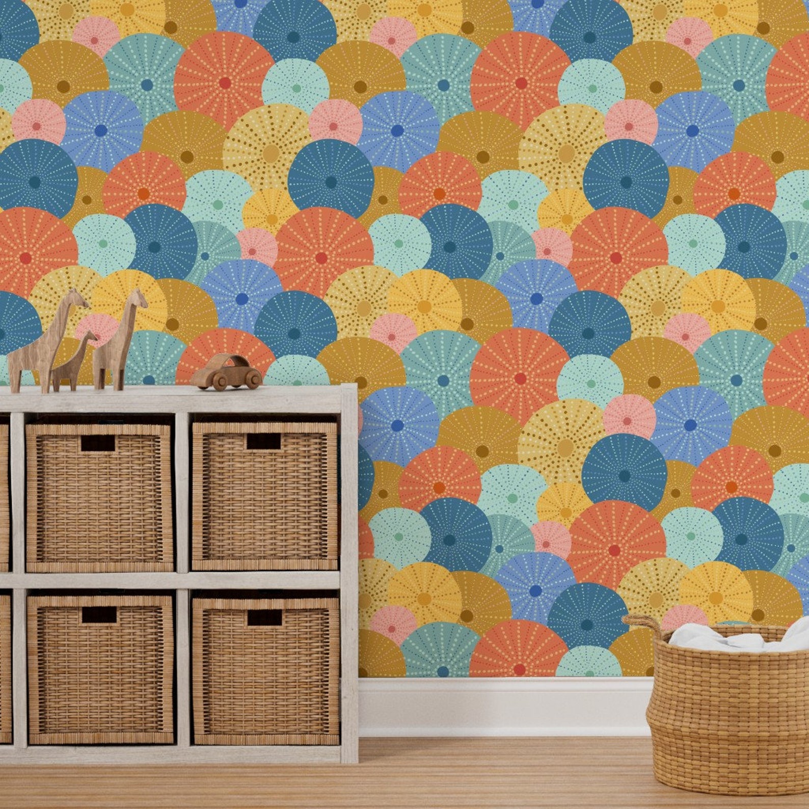 Sea Urchin Wallpaper Colorful Sea Urchin by Latheandquill - Etsy