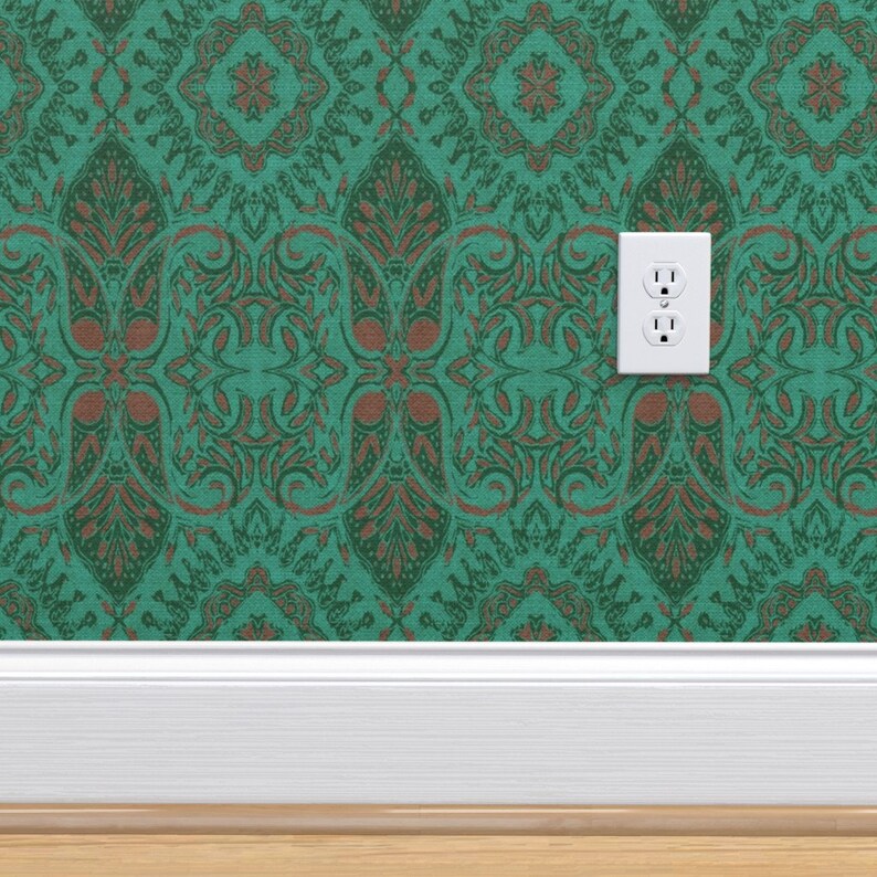 French Wallpaper French Vintage Brocade by Holli Zollinger - Etsy