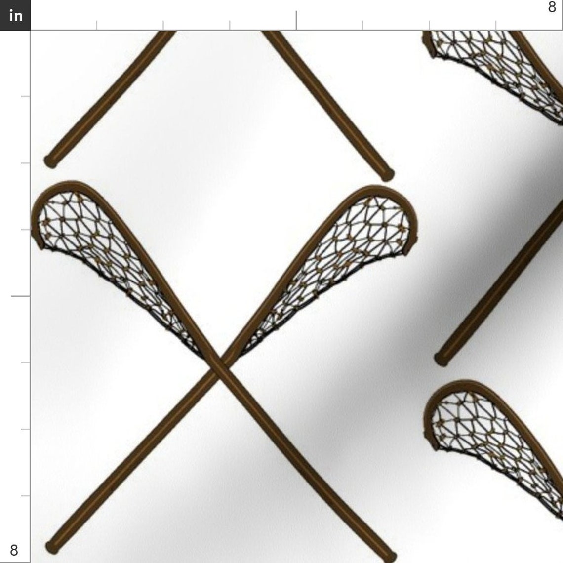 Lacrosse Fabric Traditional Lacrosse Sticks by Dd Baz Etsy UK