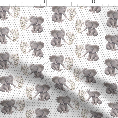 Elephant Fabric Baby Boy Elephant With Stars by Shopcabin Etsy