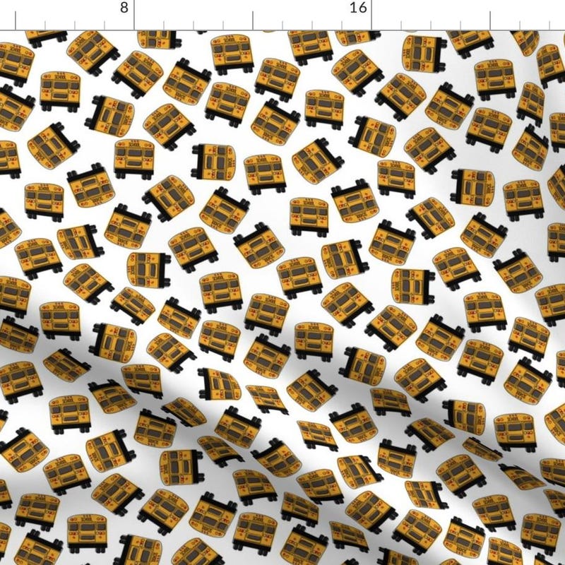 Quilt Fabric School Bus - Etsy