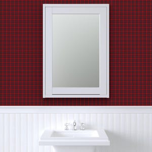 Scottish Wallpaper - Plaid Tartan By Lilyoake - Scottish Highlands Custom Printed Removable Self Adhesive Wallpaper Roll by Spoonflower image 8