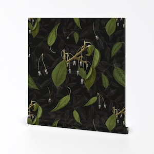 Teeth Removable Peel and Stick Wallpaper - Anatomy Spooky Victorian Botanical Vintage Gothic - Wall Art Wall Decor - Devour by 11amdesigns