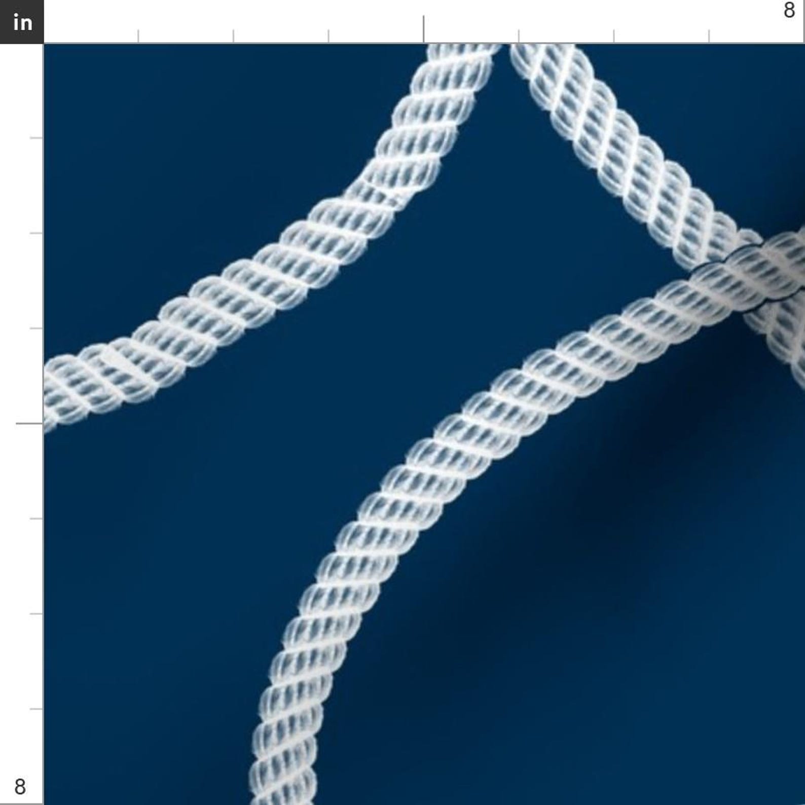 Nautical Ropes Fabric - Tangled Ropes by Nendo - Sailing Maritime ...