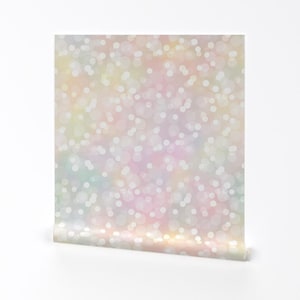 Pastel Wallpaper - Pastel Rainbow Small By Raccoongirl - Polka Dot Kids Nursery Removable Self Adhesive Wallpaper Roll by Spoonflower