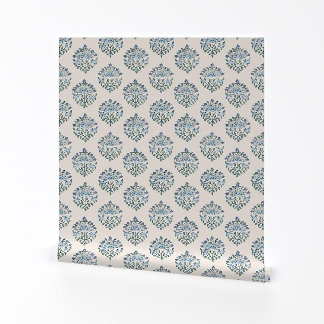 Positano Bubble - Periwinkle Block Print main image 0