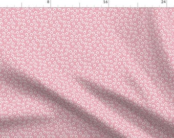 Pink Japanese Sakura Fabric - Pink Sakura Flowers By Oksancia - Pink Japananese Sakura Flower Cotton Fabric By The Yard With Spoonflower