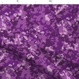Purple Camouflage Fabric - Camouflage Camping Lilac Pattern By Whimsical Brush - Camouflage Cotton Fabric By The Yard With Spoonflower
