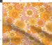 Psychedelic Floral Fabric - Avery Retro Floral On White Medium Scale By Red Raspberry Design - Cotton Fabric By The Yard With Spoonflower 