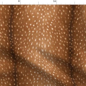 Deer Hide Fabric - Bright Deer Hide // Medium By Thinlinetextiles - Deer Hide Forest Animal Furry Cotton Fabric By The Yard With Spoonflower