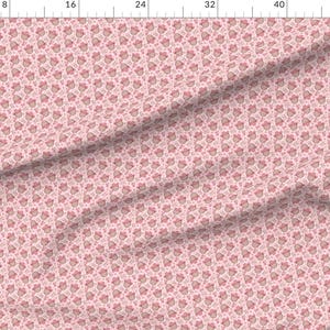 Cowboy Disco Balls Fabric - Disco Valentines by camilaprints - Vintage Retro Groovy Western Feminine Pink Fabric by the Yard by Spoonflower image 2
