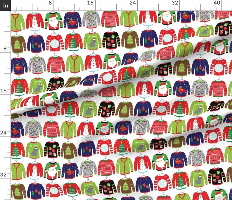 Ugly Sweater Fabric Ugly Christmas Sweaters by - Etsy Canada