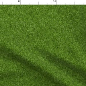 Grass Lawn Fabric - Lawn By Vo_Aka_Virginiao - Springtime Summer Grassy Yard Lawn Cotton Fabric By The Yard With Spoonflower
