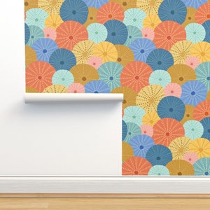 Sea Urchin Wallpaper Colorful Sea Urchin by Latheandquill - Etsy