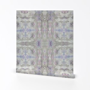 Shibori Wallpaper - Watercolor Shibori By Michellemathis - Shibori Custom Printed Removable Self Adhesive Wallpaper Roll by Spoonflower
