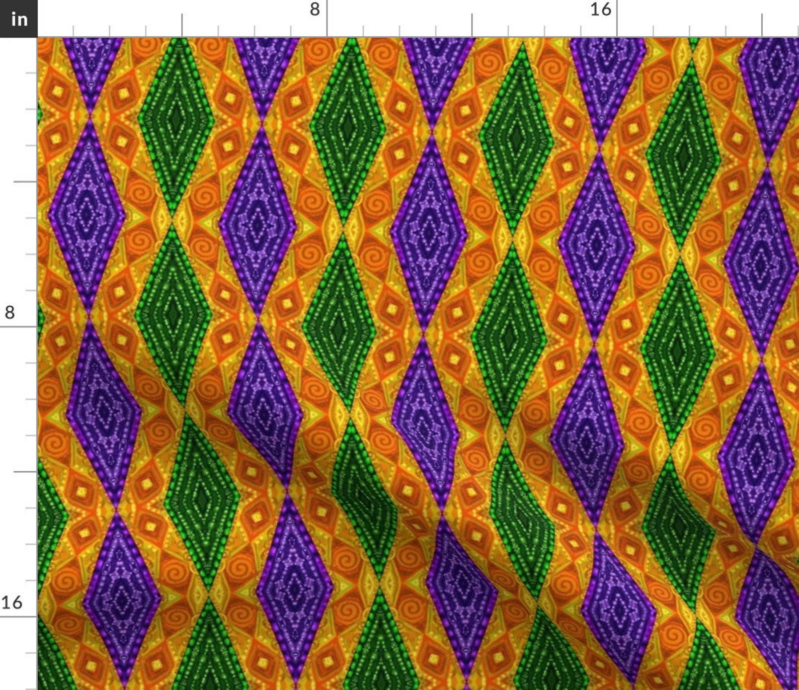 mardi gras fabric pattern