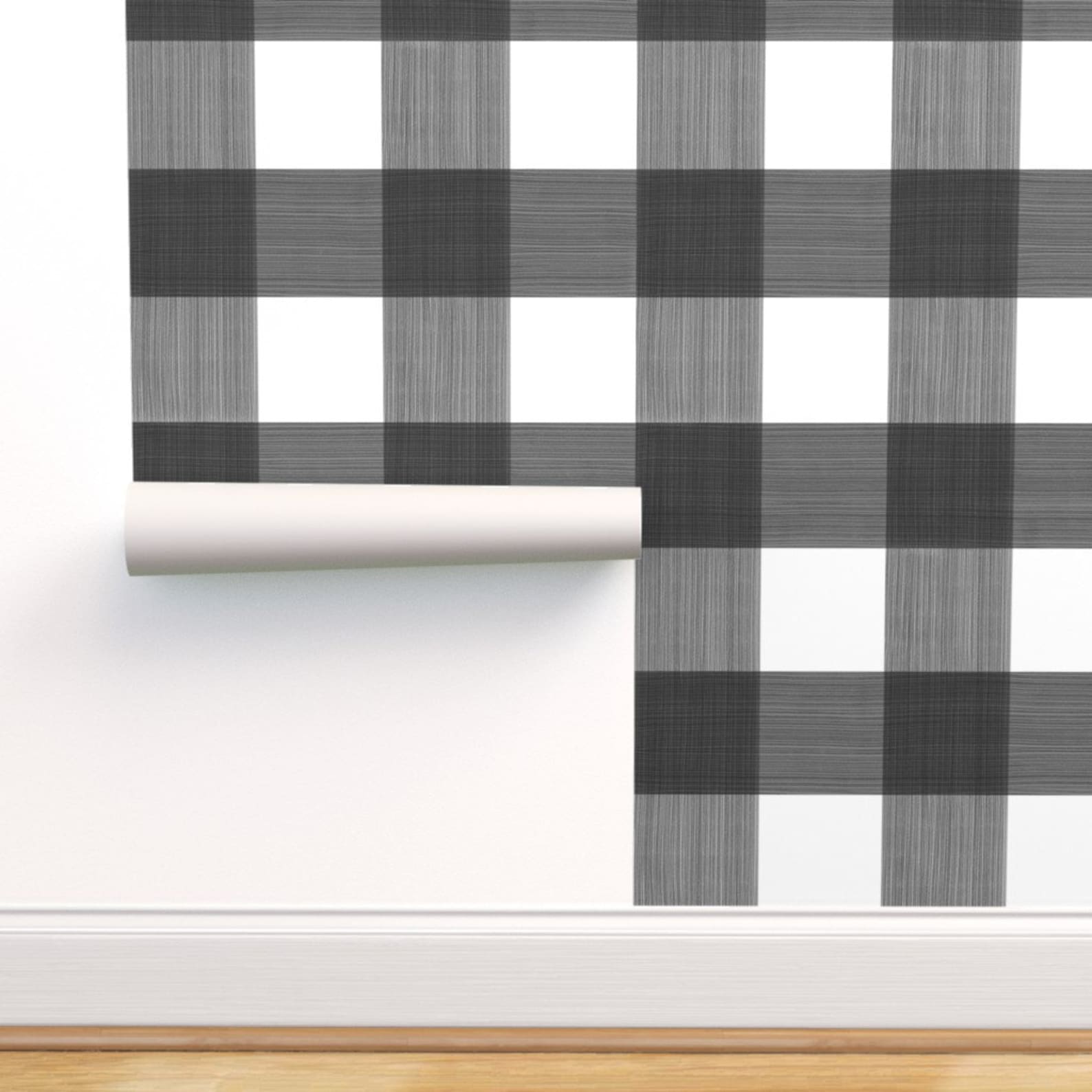 Buffalo Check Wallpaper Black 6 Buffalo Plaid by Etsy