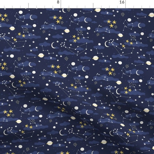 Constellation Fabric Cosmos Space and Stars by Kostolom3000 - Etsy