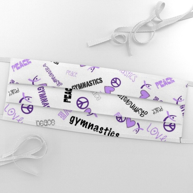 Peace Love Gymnastics Kosmetiktasche – Sporttasche Für Turnerinnen, Schwarz