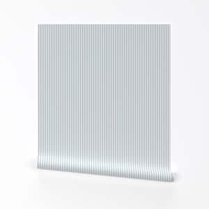 Blue Stripe Removable Peel and Stick Wallpaper - Traditional Classic - Wall Art Wall Decor - Candy Stripe Soft Blue by danika_herrick
