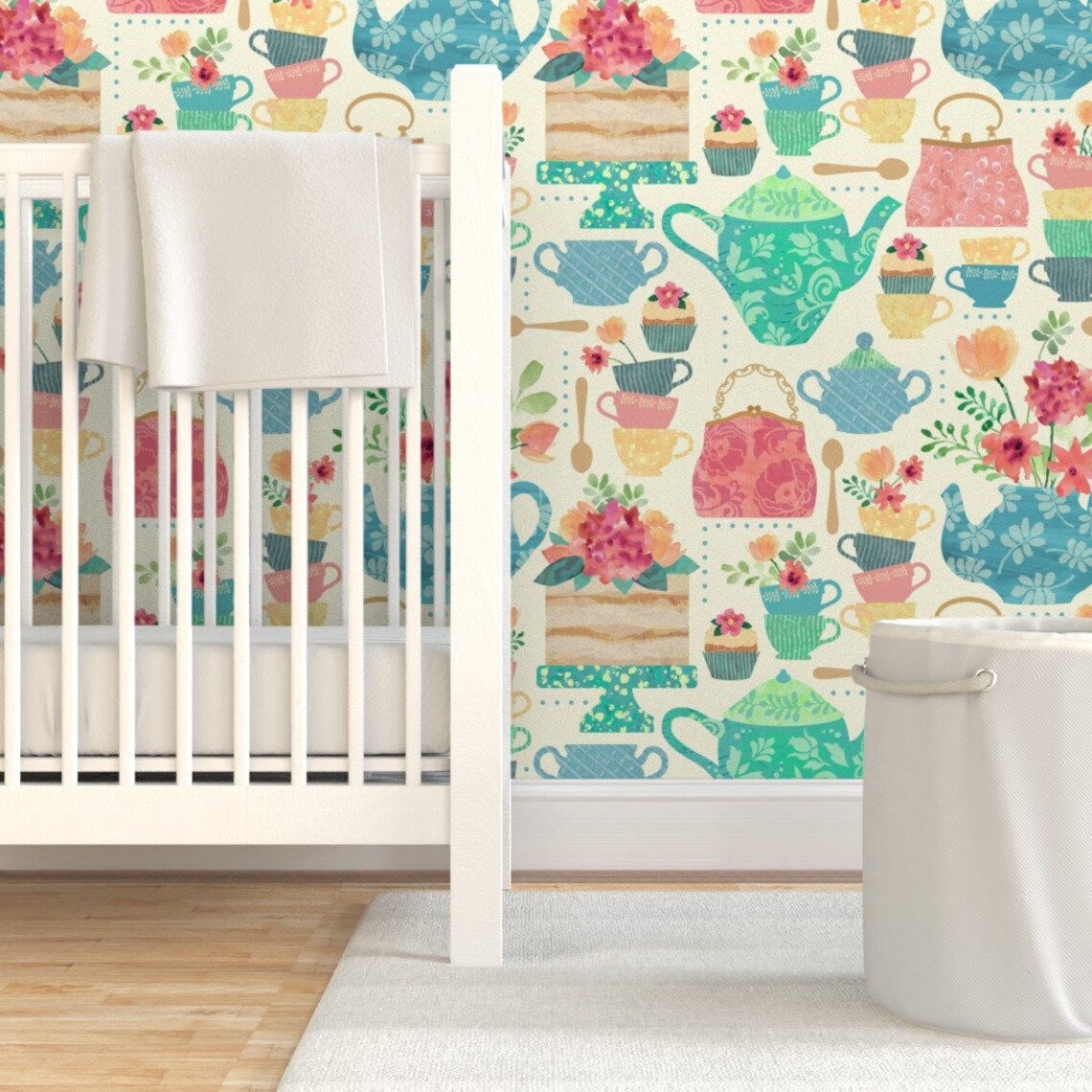 Victorian Tea Wallpaper Princess Victoria’s Tea Party by - Etsy