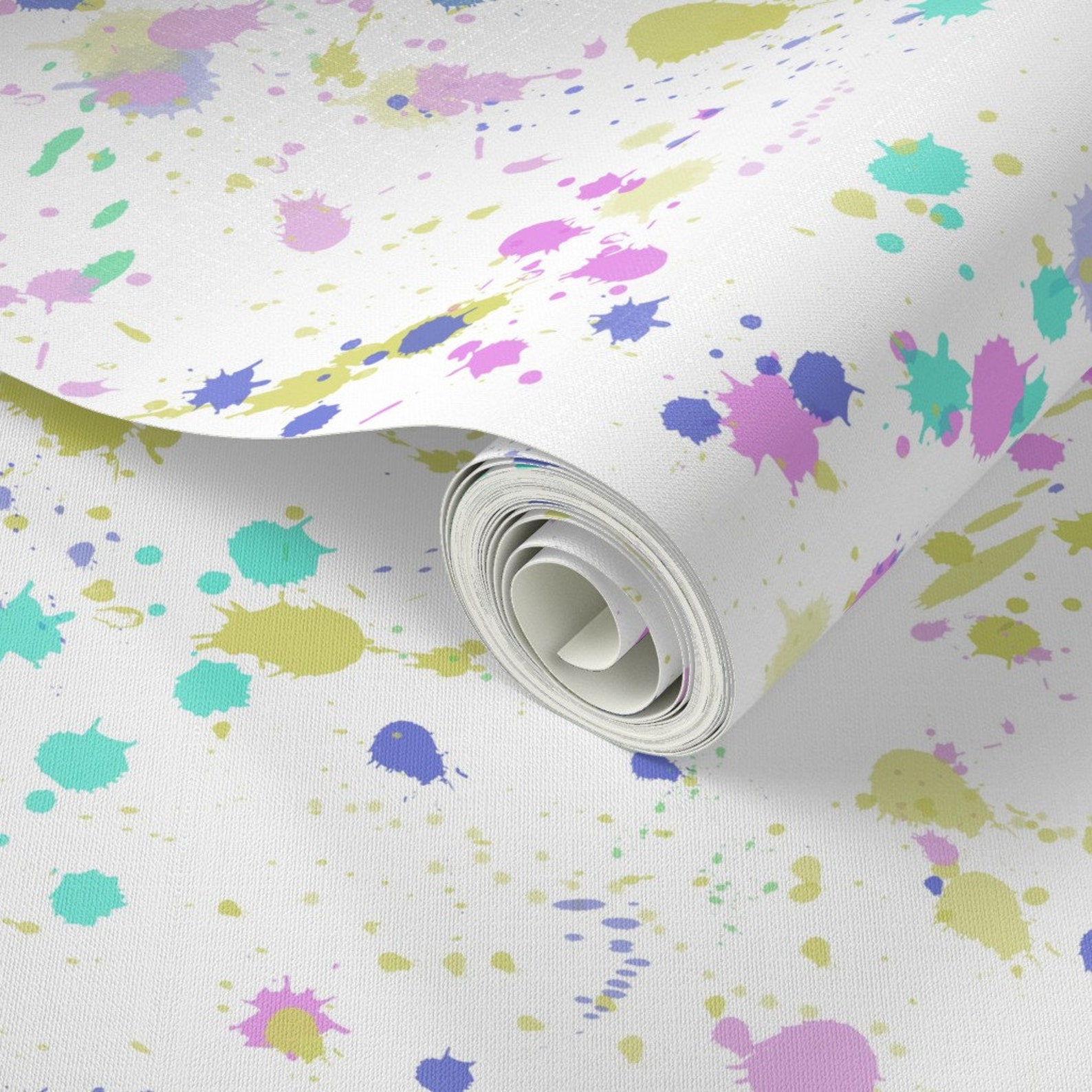 Splatter Paint Wallpaper Splat by Danika Herrick Splatter - Etsy