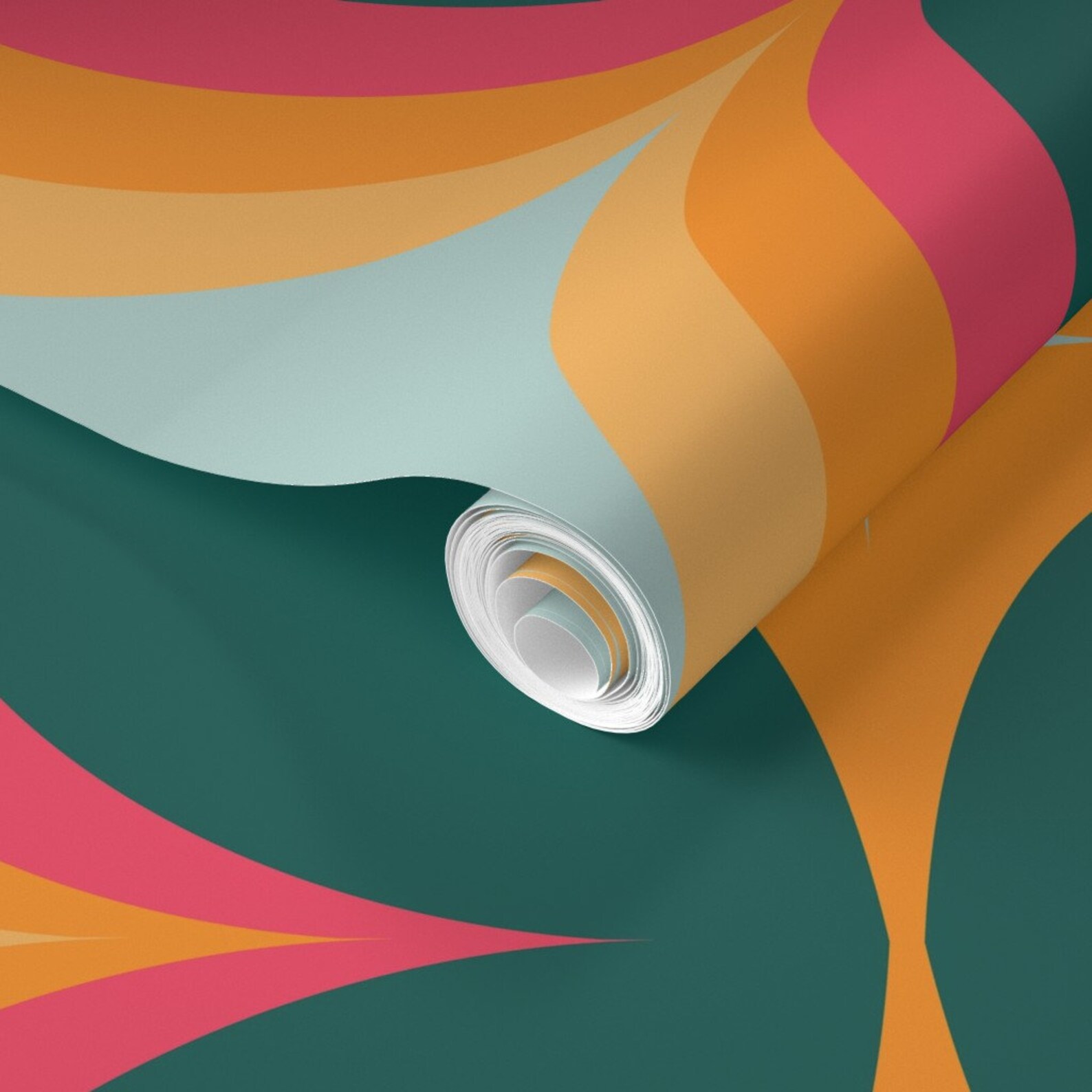 Vintage Stripe Wallpaper 70's Retro by Annhurleydesign Etsy