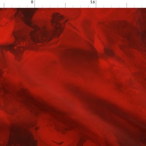 May include: Abstract red and black watercolor painting with swirling and flowing patterns.