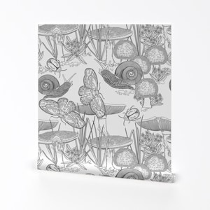 Garden Toile Wallpaper -Deep In The Garden By Cjldesigns - Garden Toile Custom Printed Removable Self Adhesive Wallpaper Roll by Spoonflower