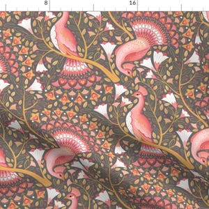 Valentine&#39;s Day Love Birds Fabric - Valentine Peacocks. By Michaelzindell - Valentine Pink Cotton Fabric By The Yard With Spoonflower