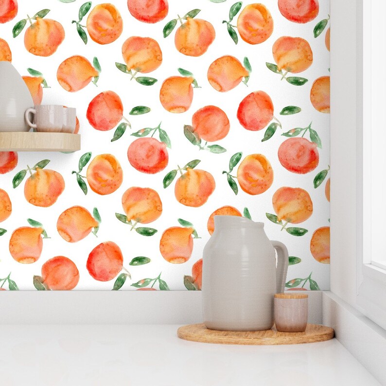 Oranges Wallpaper Watercolor Oranges by Katerinaizotova Etsy