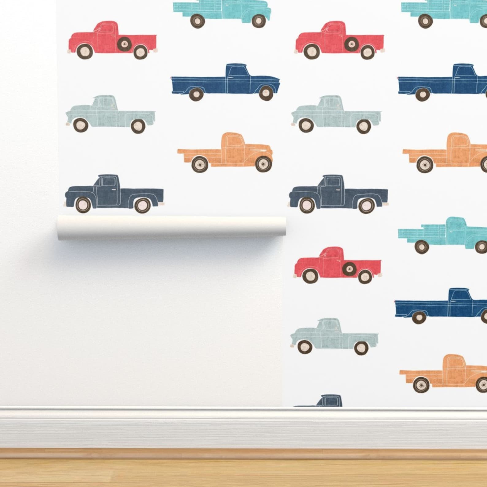Vintage Trucks Wallpaper Vintage Trucks by Scarlette Soleil Etsy