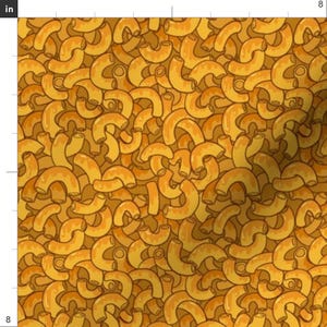 Macaroni And Cheese Fabric - Mac N Cheese By Pi-Ratical - Food Fun Orange Kitchen Cotton Fabric By The Yard With Spoonflower immagine 3