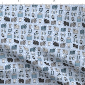 Icelandic Fabric - Icelandic Knits 3 By Leroyj - Icelandic Sheep Wool Knit Mittens Hats Cotton Sweaters Fabric By The Yard With Spoonflower