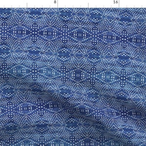 Geometric Shibori Round Tablecloth Indigo Shibori by sewindigo Diamonds Cotton Sateen Circle Tablecloth by Spoonflower