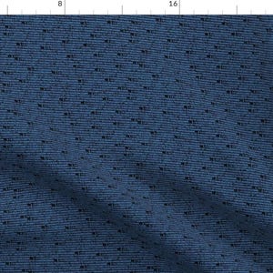 Pie Fabric - Pi Digits Blue on Black By Spacefem Mathematics Math Infinite Calculus Algebra - Cotton Fabric By The Yard With Spoonflower