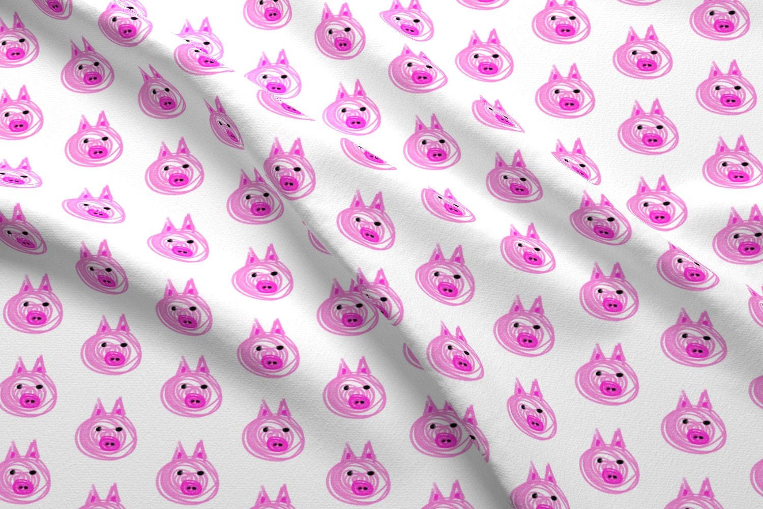 Pig Fabric Pig By Larsdotter Little Pink Pigs Etsy