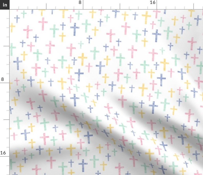 Cross Fabric Crosses in Watercolor by Littlearrowdesign Etsy