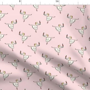 Ballet Pink Fabric - Ballet Fabric - Nutcracker - Clara - Pink By Littlearrowdesign - Ballet Cotton Fabric By The Yard With Spoonflower