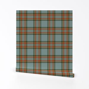 Antike Tartan Tapete zum Abziehen und Aufkleben - Scottish Scotland Check - Wand Kunst Wand Dekor - Morris Special von peacoquettedesigns