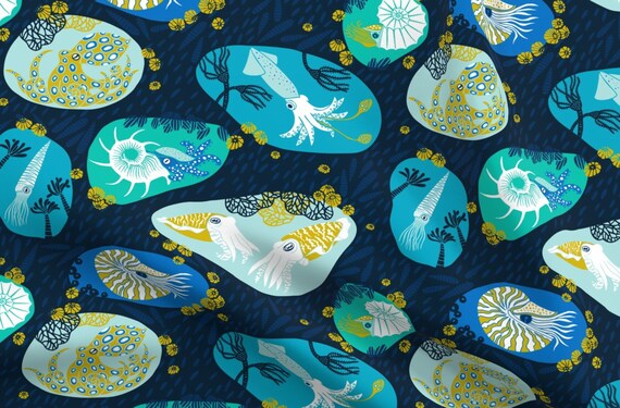 Tablecloth Blue Octopus Ocean Cephalopod Tentacles Squid Nautical Cotton Sateen Tablecloth Blue Octopus Ocean Cephalopod Tentacles Squid Nautical Cotton Sateen