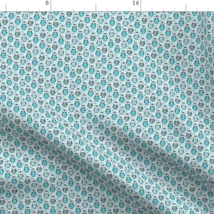 Blue Arctic Penguins Fabric - Penguins With Sweater By Caja Design - Blue Sweater Penguins Cotton Fabric By The Yard With Spoonflower