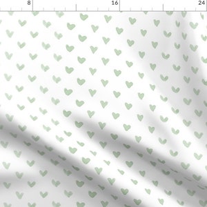 Gender Neutral Cotton Fabric Sage Green Woodland Animal Collection Petal Signature Quilting Cotton Mix & Match Fabric by Spoonflower image 3