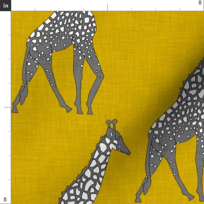 Giraffe Safari Fabric By Holli Zollinger Giraffe Fabric with Etsy