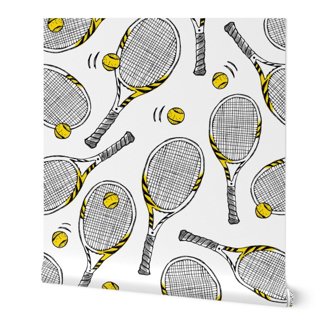 Tennis Wallpaper Tennis Rackets Sport Game by Revista - Etsy
