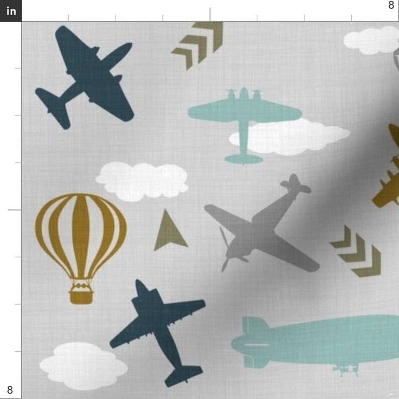 vintage air travel fabric
