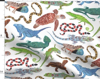 Reptiles Fabric Endangered Reptiles Around the World by - Etsy Canada Reptiles Fabric Endangered Reptiles Around the World by - Etsy Canada