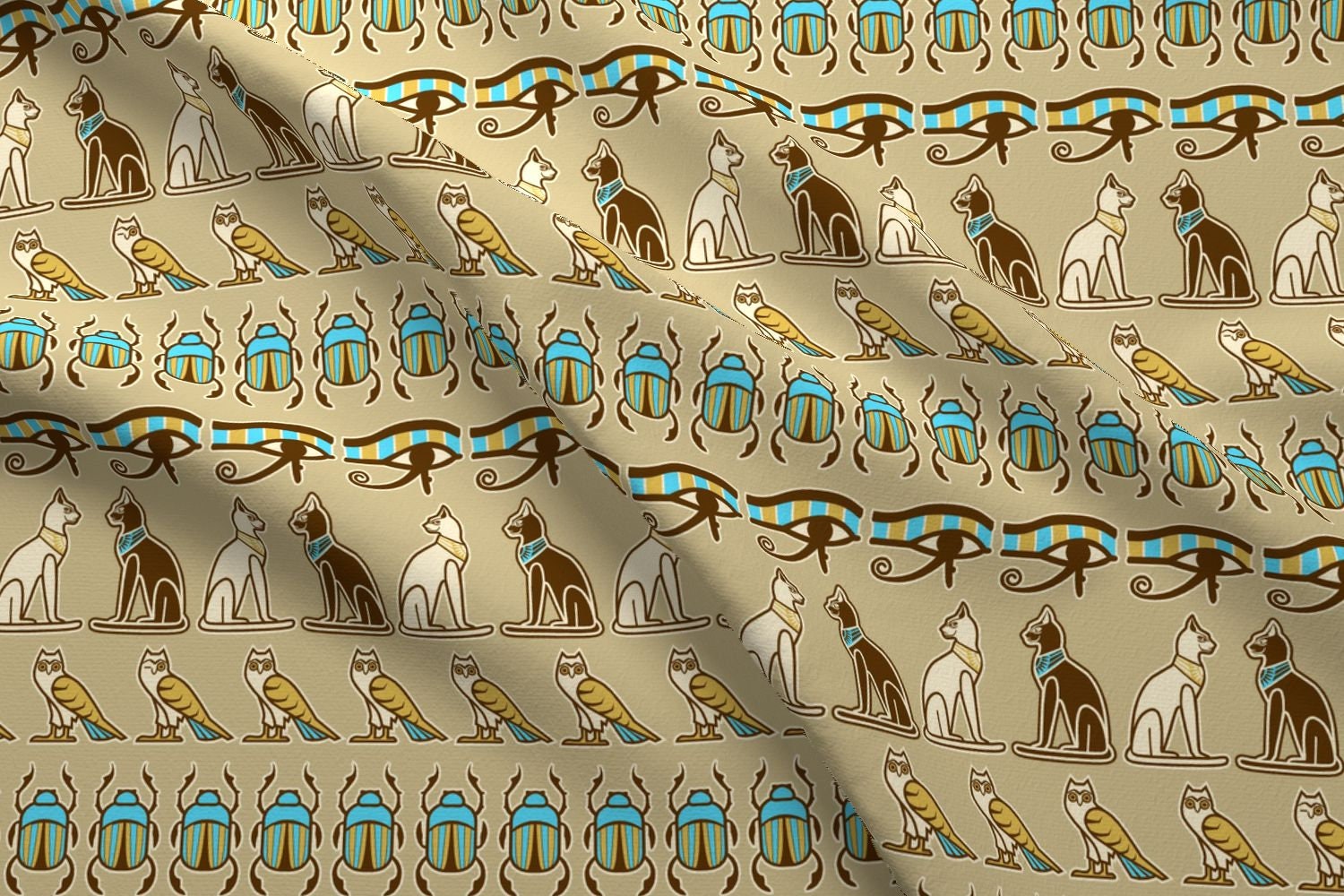Egyptian Fabric Egyptian Odd One Out By Cjldesigns Ancient Etsy
